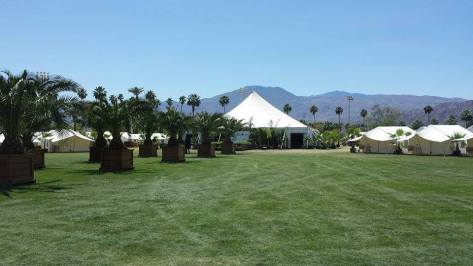 Central site tent outside