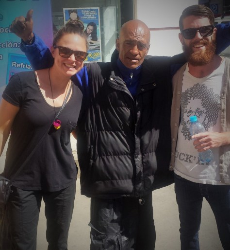 Hanging with Dave and his over-sized attire.