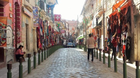 This photo is irrelevant to the story but is a pretty picture of a La Paz street nonetheless.