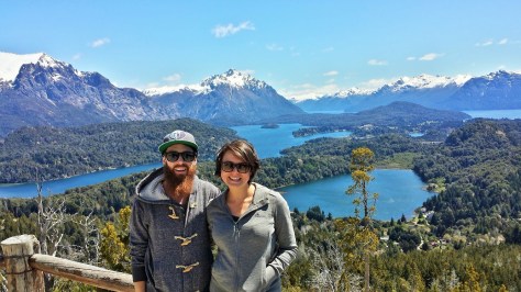 This post isn't really about travelling, so I'm putting in pretty photos of us in Patagonia (which is where we are right now).
